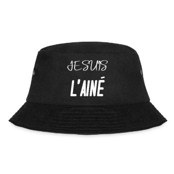 Je suis l'ainé plus vieux enfant fratrie tshirt - Bob - noir - Devant - Lela (165cm)