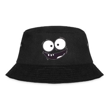 Der Grinse Mann - Bucket Hat - Schwarz - Vorne - Lela (165cm)