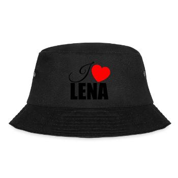 I love Lena - Bucket Hat - Schwarz - Vorne - Lela (165cm)