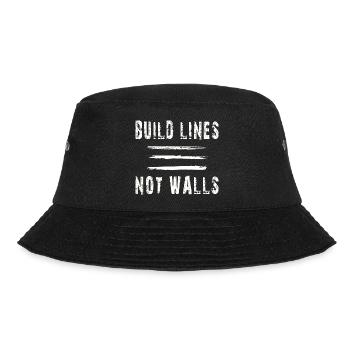 build lines not walls - Bucket Hat - Schwarz - Vorne - Lela (165cm)