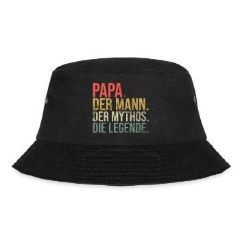Papa Der Mann Der Mythos Die Legende - Bucket Hat - Schwarz - Vorne - Lela (165cm)