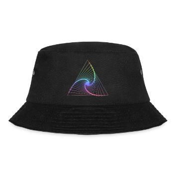 Dreieck Regenbogen - Bucket Hat - Schwarz - Vorne - Lela (165cm)