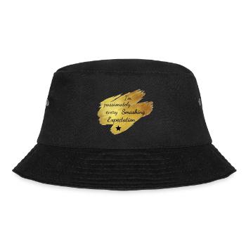 I'm passionately mashing every expectation - Bucket Hat - black - Front - Lela (165cm)
