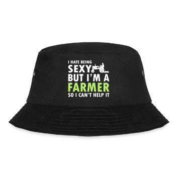 I Hate Being Sexy But I m A Farmer - Bucket Hat - Schwarz - Vorne - Lela (165cm)