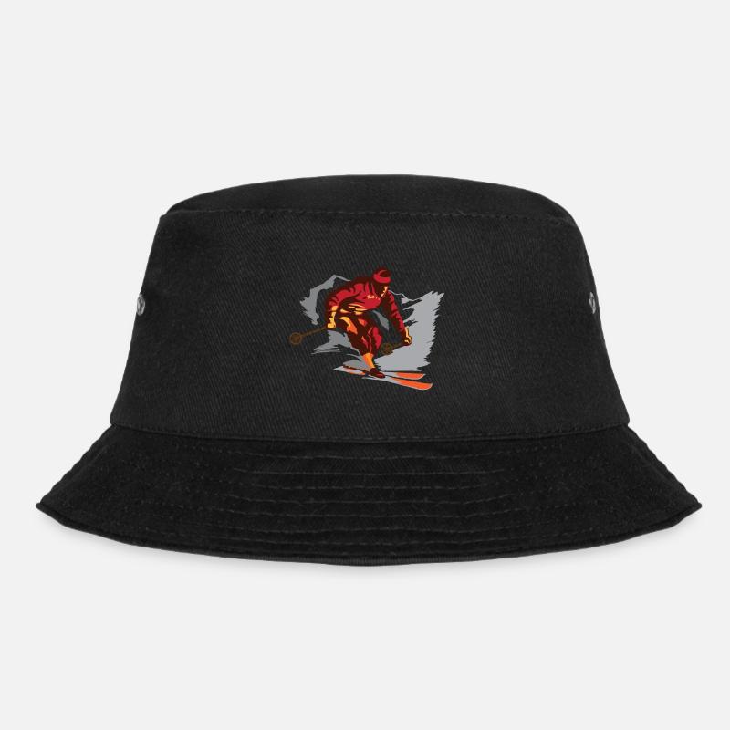 Skier - Bucket Hat - black
