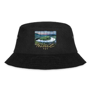 Mosel Bremm mit Moselschleife Souvenir - Bucket Hat - Schwarz - Vorne - Lela (165cm)