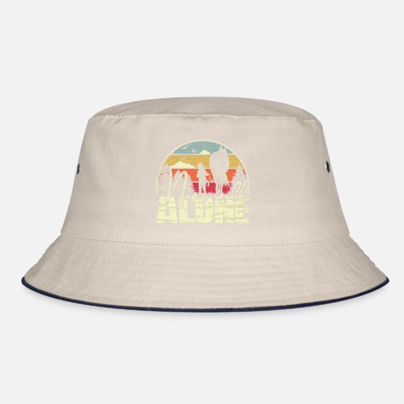 Never walk alone - Pferd im Vintage Stil Bucket Hat