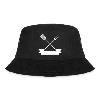 Werkzeuge Logo Grillen - Bucket Hat - Schwarz - Vorne - Lela (165cm)
