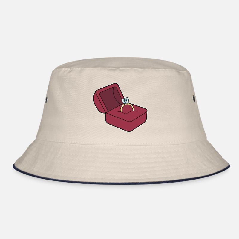 Ehering Heiratsantrag Bucket Hat