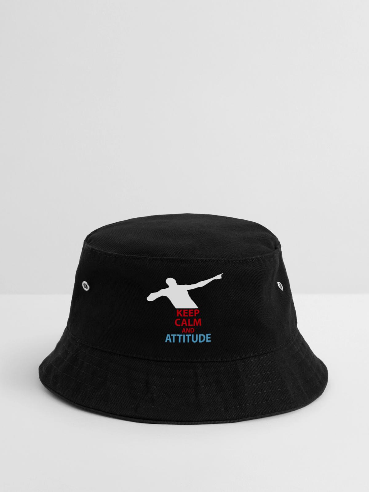 Ruhe und Attitüde Silhouette - Bucket Hat - Schwarz - Vorne