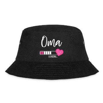 Oma Loading Herz Enkelin Mädchen Werdende Oma - Bucket Hat - Schwarz - Vorne - Lela (165cm)