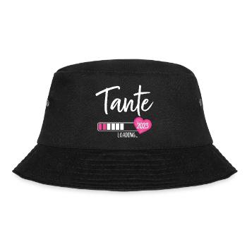 Tante Loading 2023 Herz Nichte Mädchen - Bucket Hat - Schwarz - Vorne - Lela (165cm)