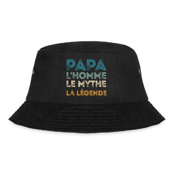 Papa Homme Mythe Légende - Bob - noir - Devant - Lela (165cm)