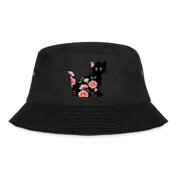 Cat - Bucket Hat - black - Front - Lela (165cm)