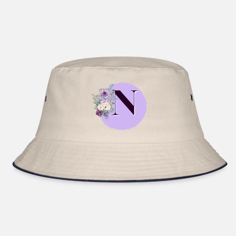 Buchstabe N Blumenkrone Bucket Hat