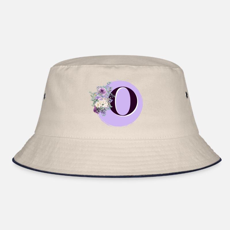 Buchstabe O Blumenkrone Bucket Hat