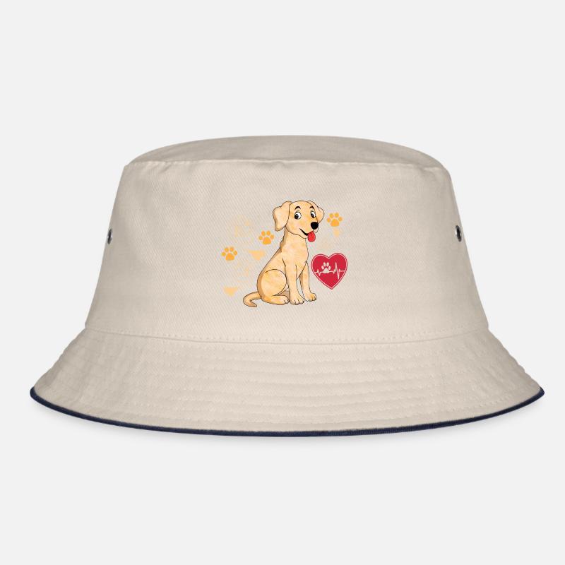 Süßer kleiner Hund mit Herz Bucket Hat