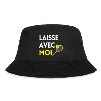 Laisse avec moi- Idee de cadeau pour fan de tennis - Bob - noir - Devant - Lela (165cm)