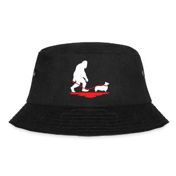 Bigfoot Dog Walk Corgi - Bucket Hat - Schwarz - Vorne - Lela (165cm)