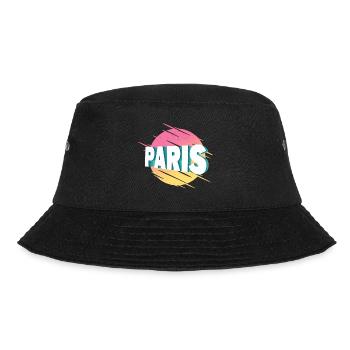 Paris France City Font Vintage Rétro - Bob - noir - Devant - Lela (165cm)