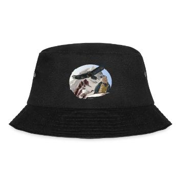 Baretgeier Nationalpark Berchtesgaden - Bucket Hat - Schwarz - Vorne - Lela (165cm)