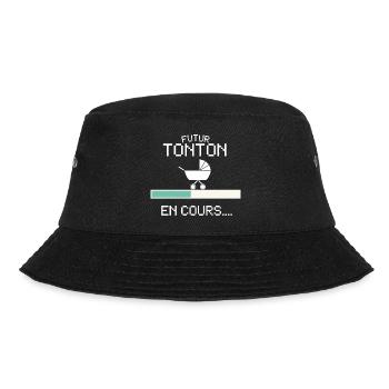 Futur Tonton Annoncer Grossesse pour Futur Oncle - Bucket Hat - black - Front - Lela (165cm)