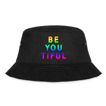 Schön Wort Schönheit cool lustig Wortspiel Motiv - Bucket Hat - Schwarz - Vorne - Lela (165cm)