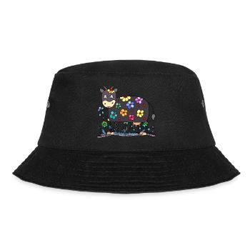 Cow - Bucket Hat - black - Front - Lela (165cm)