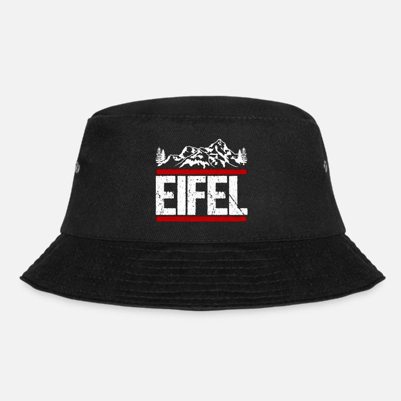 Eifel Wanderung wandern Geschenk - Bucket Hat - Schwarz