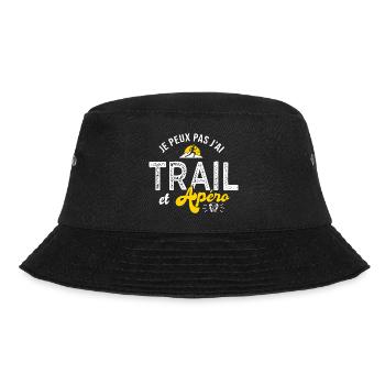 je peux pas j ai trail et apéro run ultra trail - Bob - noir - Devant - Lela (165cm)