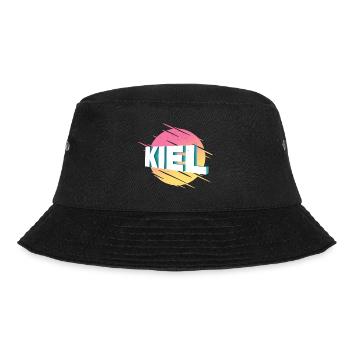 Kiel Germany City Font Vintage Retro - Bucket Hat - black - Front - Lela (165cm)