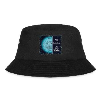 Ok but first yoga - Bucket Hat - black - Front - Lela (165cm)