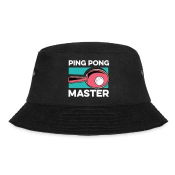 Ping -Pong -Master Paddler Gift - Bucket Hat - black - Front - Lela (165cm)
