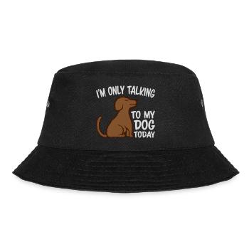 only talking to dog - Bucket Hat - black - Front - Lela (165cm)