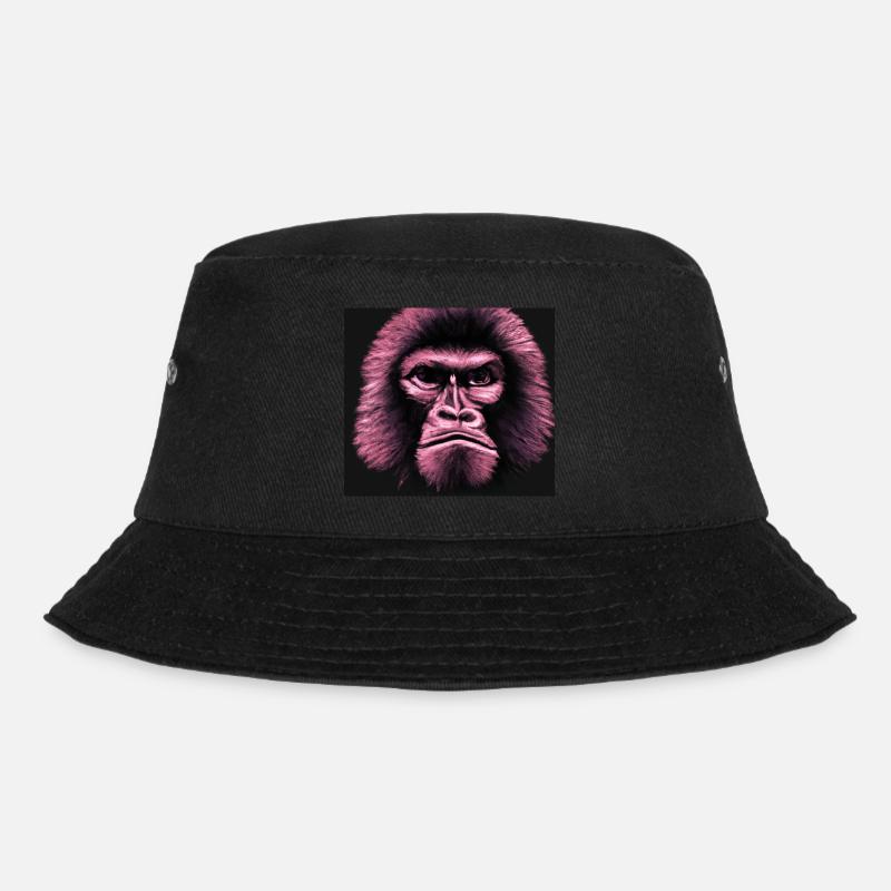 Sad Monkey - Portrait d’animaux Style Pop Art - Bob - noir