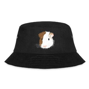 Design avec un cochon d’Inde aux cheveux lisses - Bob - noir - Devant - Lela (165cm)