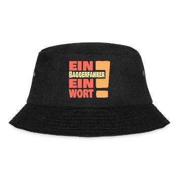 Eine Baggerfahrer ein Wort - Bucket Hat - Schwarz - Vorne - Lela (165cm)