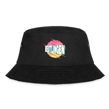 Reutlingen Germany City Font Vintage Retro - Bucket Hat - black - Front - Lela (165cm)