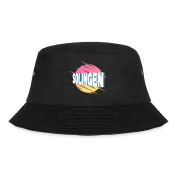 Solingen Germany City Font Vintage Retro - Bucket Hat - black - Front - Lela (165cm)