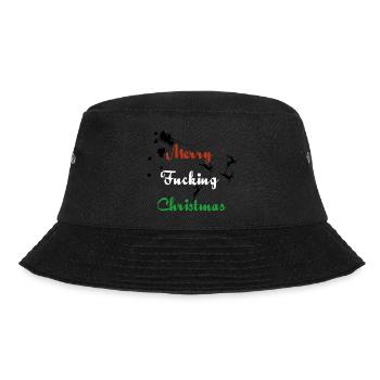 MerryfuckinChristmas - Bucket Hat - Schwarz - Vorne - Lela (165cm)