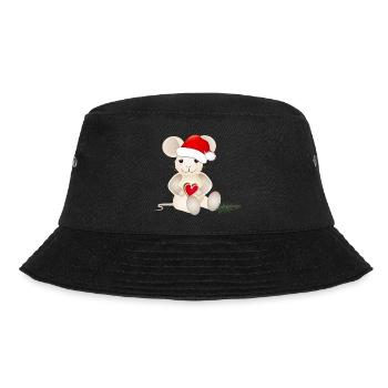 souris sucrée avec un cœur pour Noël - Bob - noir - Devant - Lela (165cm)