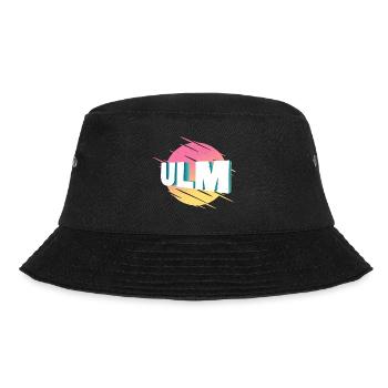 Ulm Deutschland Stadt Schrift Vintage Retro - Bucket Hat - Schwarz - Vorne - Lela (165cm)
