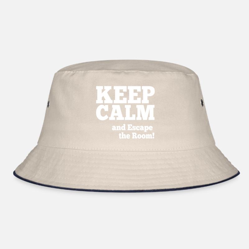 Keep Calm and Escape the Room Exit Game Bucket Hat