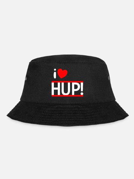 i LOVE HUP! - Bucket Hat - Schwarz