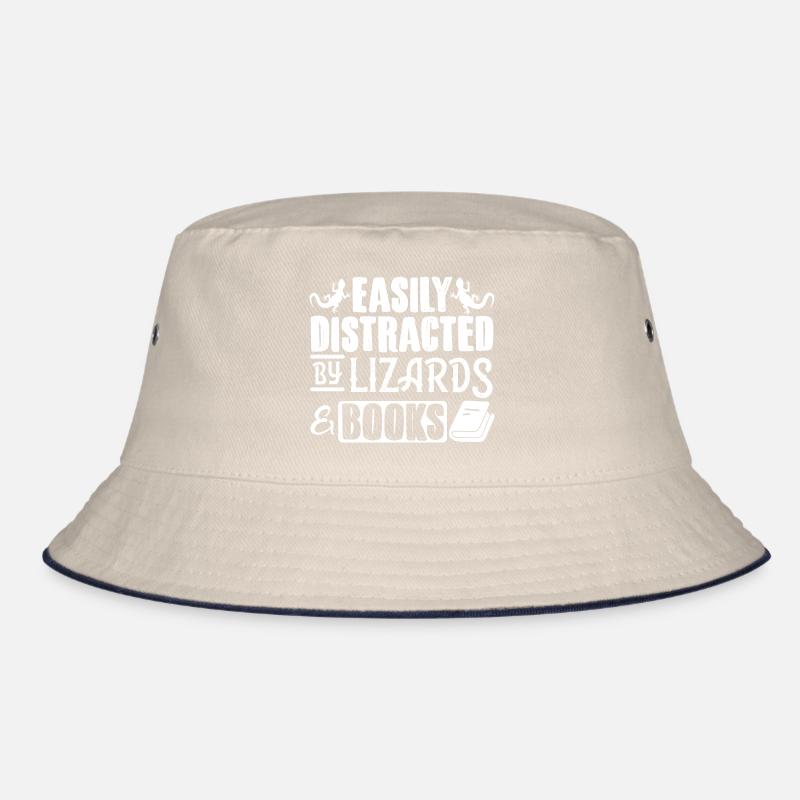 Eidechsenbuch Reptil leicht abgelenkt durch Eidech Bucket Hat