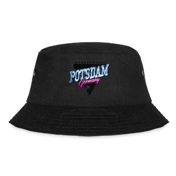 Potsdam Deutschland Stadt Skyline Vintage Retro - Bucket Hat - Schwarz - Vorne - Lela (165cm)