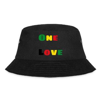 One Love - Bucket Hat - Schwarz - Vorne - Lela (165cm)