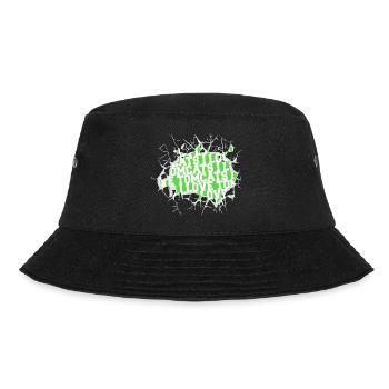 cool bow tie business cat tshirts gift aww - Bucket Hat - Schwarz - Vorne - Lela (165cm)
