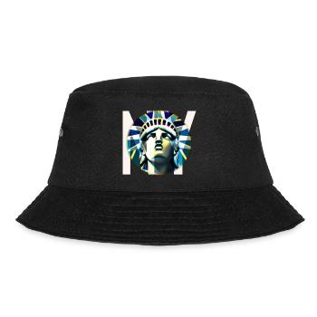 New York Freiheitsstatue - Bucket Hat - Schwarz - Vorne - Lela (165cm)