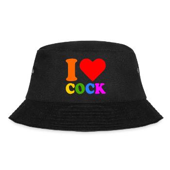I love cock - Bucket Hat - black - Front - Lela (165cm)